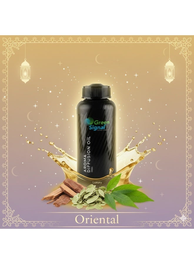 جرين سيجنال زيت عطر لاكشري 500 مل – رائحة فاخرة وأنيقة لأجهزة الدفيوزر – زيت عطري مركز يدوم طويلًا للمنزل والمكتب - Image 1